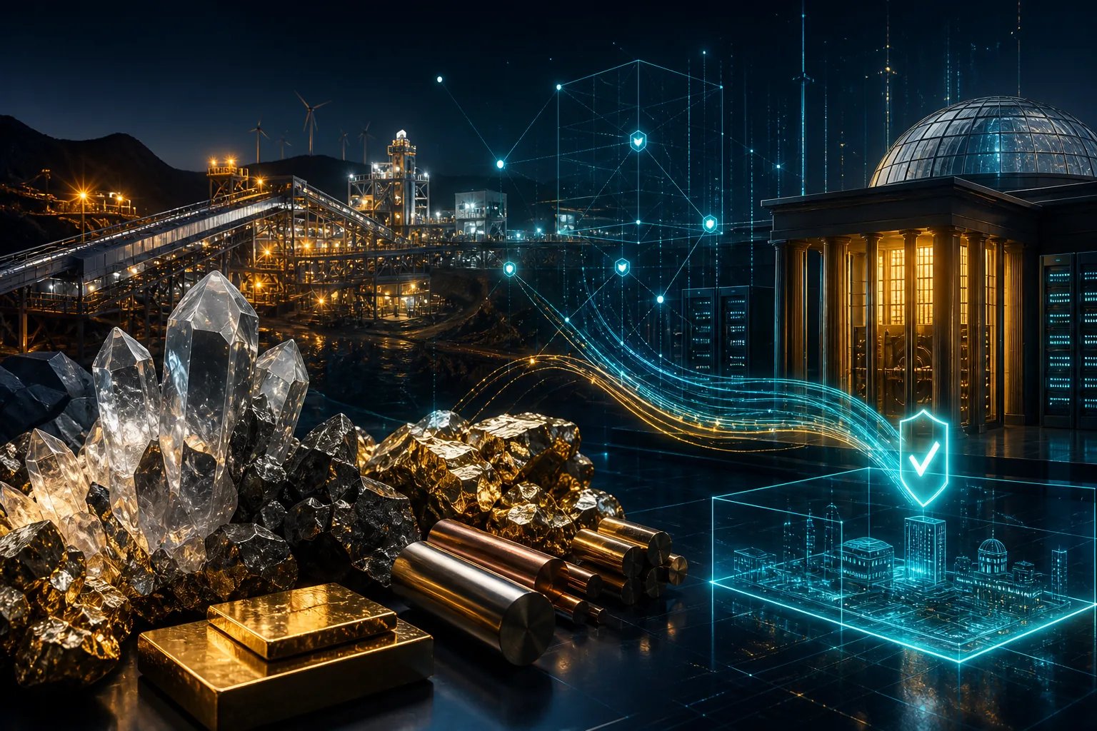 Mineral resources connected to secure digital public infrastructure